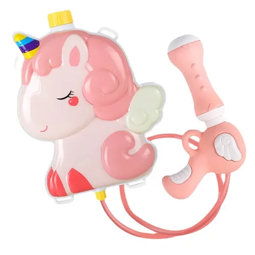 儿童水枪玩具抽拉式大容量背包喷水枪呲宝宝消防小书包泼水节装备 - 图3