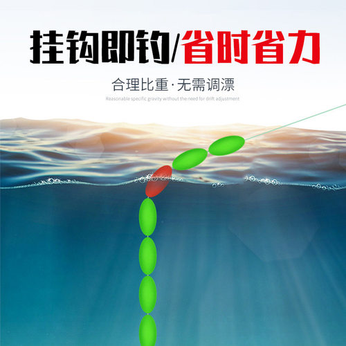 传统钓8字环七星漂朝天钩线组45度斜穿孔金海夕绑好漂套装台钓 - 图2