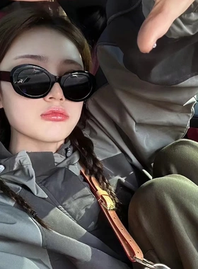 凯旋门复古椭圆框板材猫眼墨镜40194时尚太阳镜防晒原标近视镜