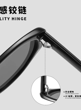 新款板材框猫眼墨镜女高级感陌SEN高级感尼龙镜片9121粉框太阳镜