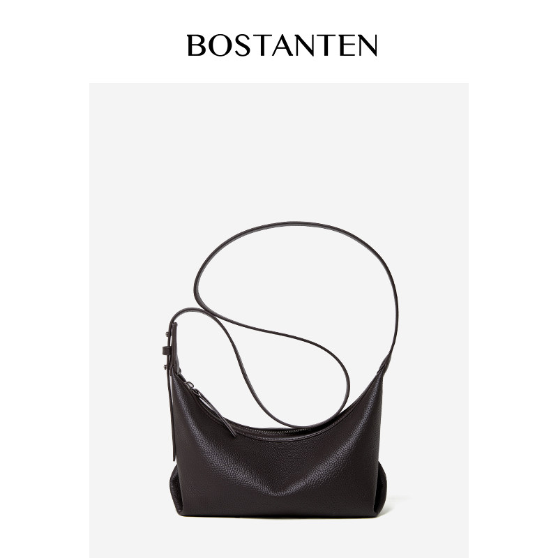 新款头层牛皮hobo包松弛慵懒斜跨包高级复古轻奢单肩包百搭腋下包,淘宝优惠券,粉丝福利购,淘宝优惠卷