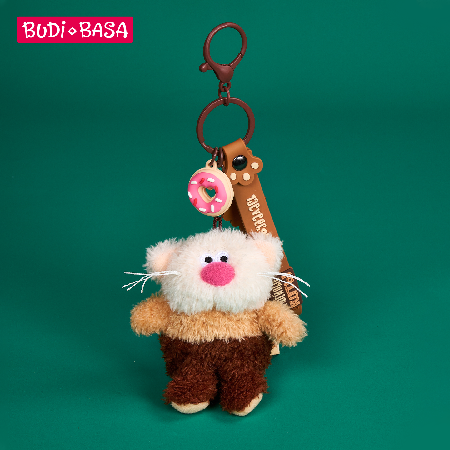 BUDIBASA巴迪宝思咖啡猫毛绒玩具挂件玩偶钥匙扣包包挂饰礼物公仔 - 图2