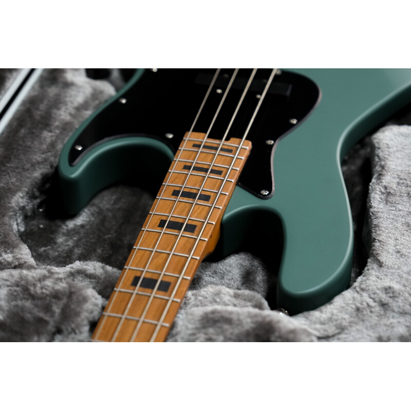 &Jamp;D BASS GUITARS MVJ-4 苍岭绿 白银色 电贝司 贝斯 - 图1