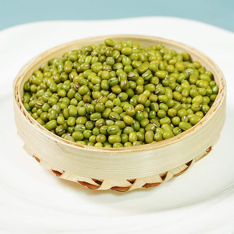 和粮溢田有机绿豆450g*2新货罐装笨绿豆煮汤粥农家自产绿豆杂粮