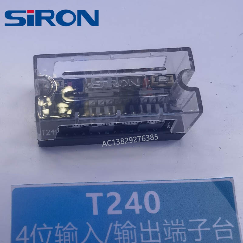 胜蓝SIRON输入输出双极性4 6 8位弹片式端子台T240-1/T241/T242 - 图0