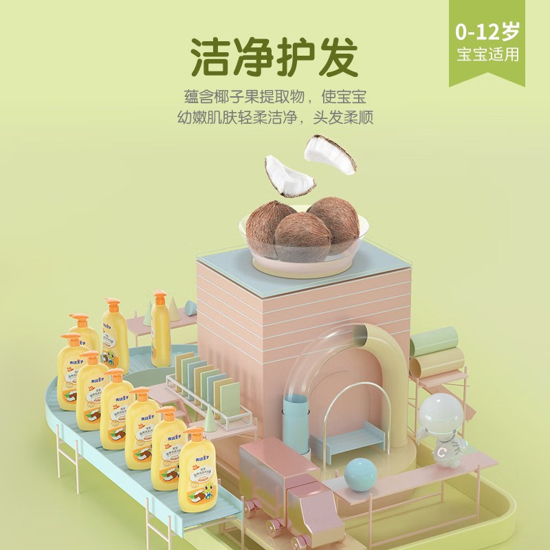 青蛙王子儿童沐浴露洗发水宝宝婴儿洗发沐浴二合一正品官方旗舰店,淘宝优惠券,粉丝福利购,淘宝优惠卷
