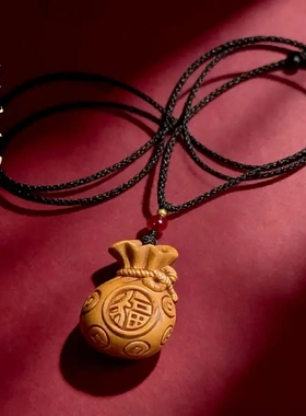 2026马年普陀手作桃木福袋纳财进宝生肖汽车挂件钥匙扣个人用品