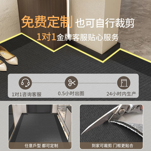 入户门地垫室外2026新款耐脏免洗高级感进门外可裁剪防滑乔迁轻奢 - 图0