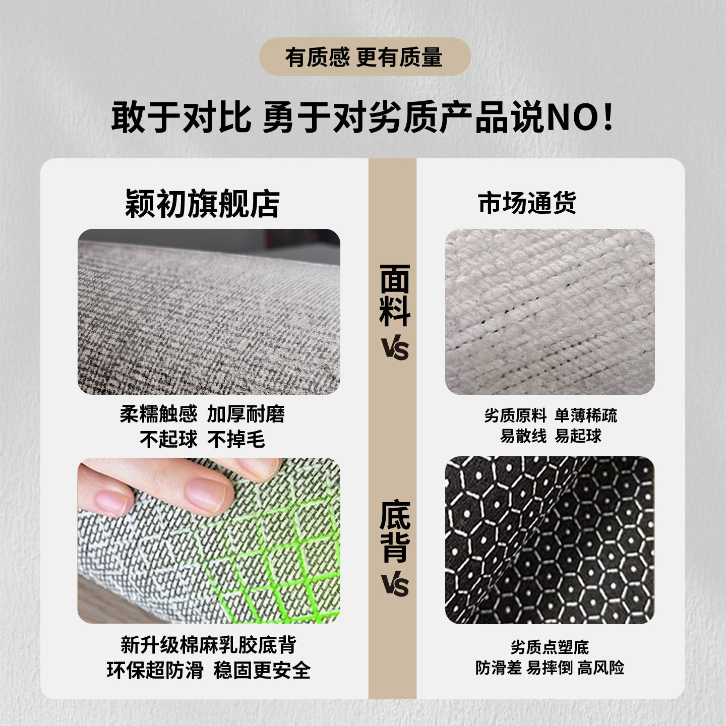 Wipeable, washable, waterproof and oil-proof kitchen floor mats