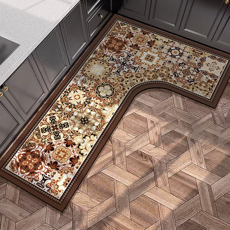 L型厨房专用地垫硅藻泥防滑防油吸水可擦免洗耐脏地毯家用脚垫子,淘宝优惠券,粉丝福利购,淘宝优惠卷