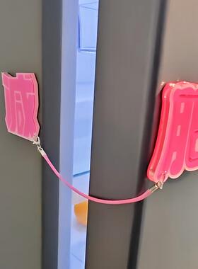 不吃了！减肥冰箱贴2026新款双开门磁吸磁贴个性创意亚克力磁力贴