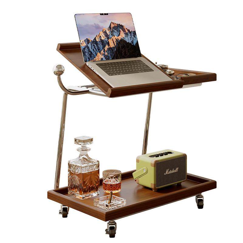 北欧实木边几移动小茶几翻板办公多功能客厅餐厅床头小角几琴谱架 - 图3