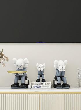 卡通网红Kaws公仔摆件家居客厅电视柜创意暴力熊装饰品乔迁礼品