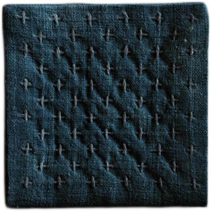 A947叶谭植染手织老布茶巾茶壶垫杯垫刺子绣迷你茶席白色可养手,淘宝优惠券,粉丝福利购,淘宝优惠卷