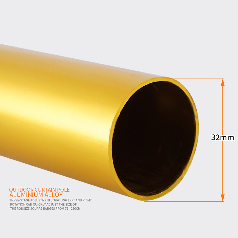 户外大型天幕杆支撑杆加粗32mm粗铝合金帐篷杆4节遮阳棚支架2.8米-图0