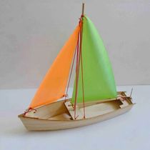 Self-propelled Sailing Wooden Boat Model Building Kits DIY S