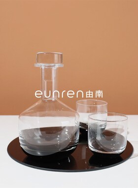 轻奢简约样板间玻璃酒具酒杯摆件软G装家居餐桌酒器茶几装饰器皿