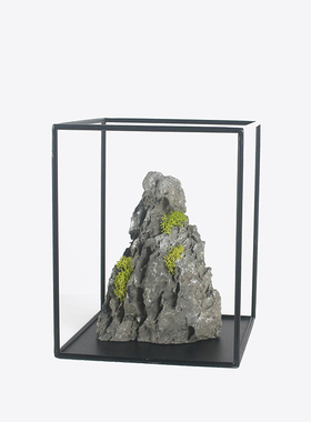 新中式家居客厅装饰摆件天t然石材花艺软装造景石头假山艺术工艺