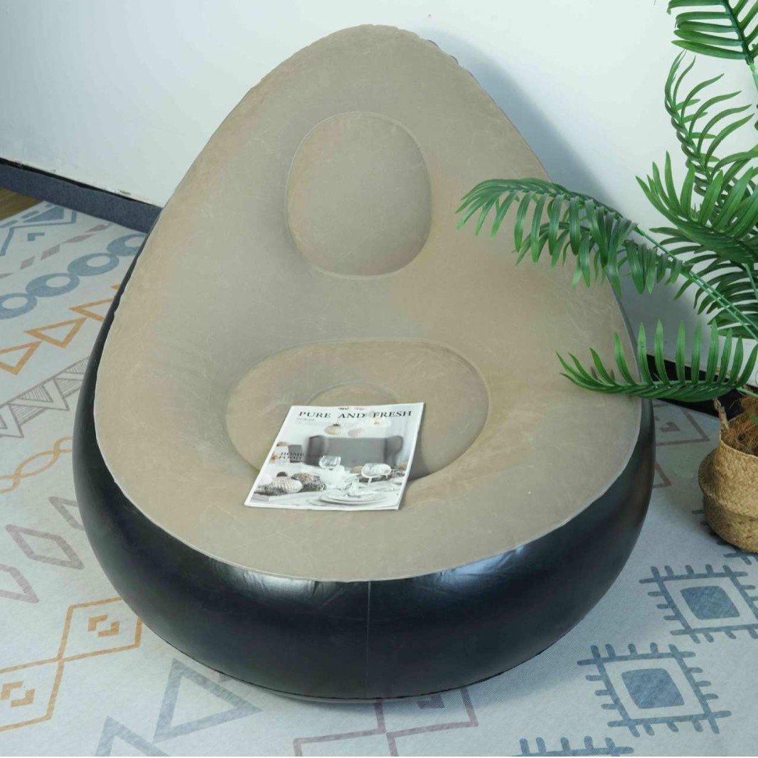 懒人沙发充气沙发可折叠躺椅植绒布加厚沙发床带脚蹬组合沙发坐椅,淘宝优惠券,粉丝福利购,淘宝优惠卷