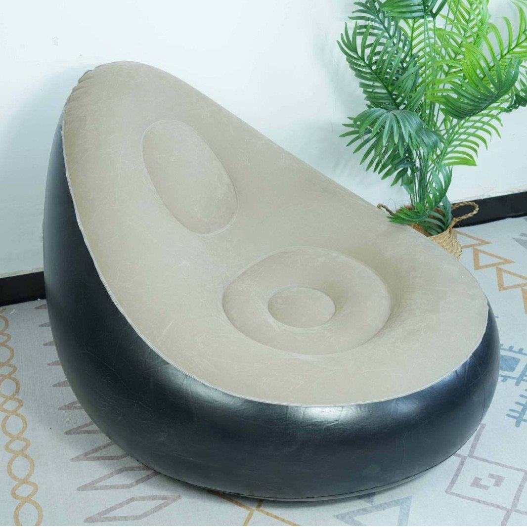 懒人沙发充气沙发可折叠躺椅植绒布加厚沙发床带脚蹬组合沙发坐椅,淘宝优惠券,粉丝福利购,淘宝优惠卷