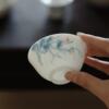 White porcelain handmade master cup with underglaze color and hand-painted blue and white tea cup for household Japanese tea cup and Kung Fu tea set