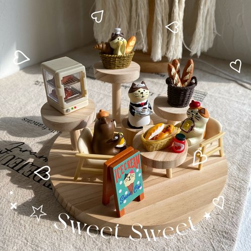 3层展示架圆多层椰树盲盒场景搭配手工森系道具娃屋摆件装饰收纳 - 图3