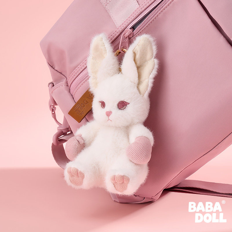 BABADOLL Bang Bang Rabbit Big Pendant Doll Sports Bag Pink Doll Plush Gift Keychain Chinese Valentine's Day