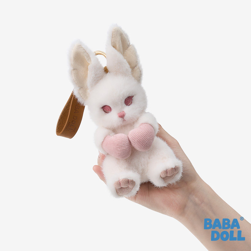 BABADOLL Bang Bang Rabbit Big Pendant Doll Sports Bag Pink Doll Plush Gift Keychain Chinese Valentine's Day