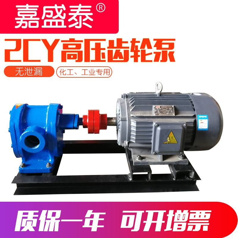高压齿轮泵 2cy12m3/h型电动润滑脂泵 2cy管道溶剂双向增压泵 - 图1