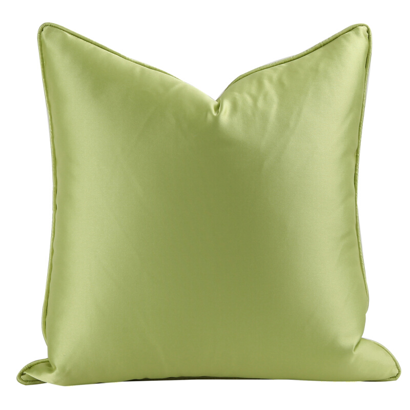 金黄抱枕绿色靠垫卡其靠包简约现代新中式极简样板房客厅沙发方枕-图2