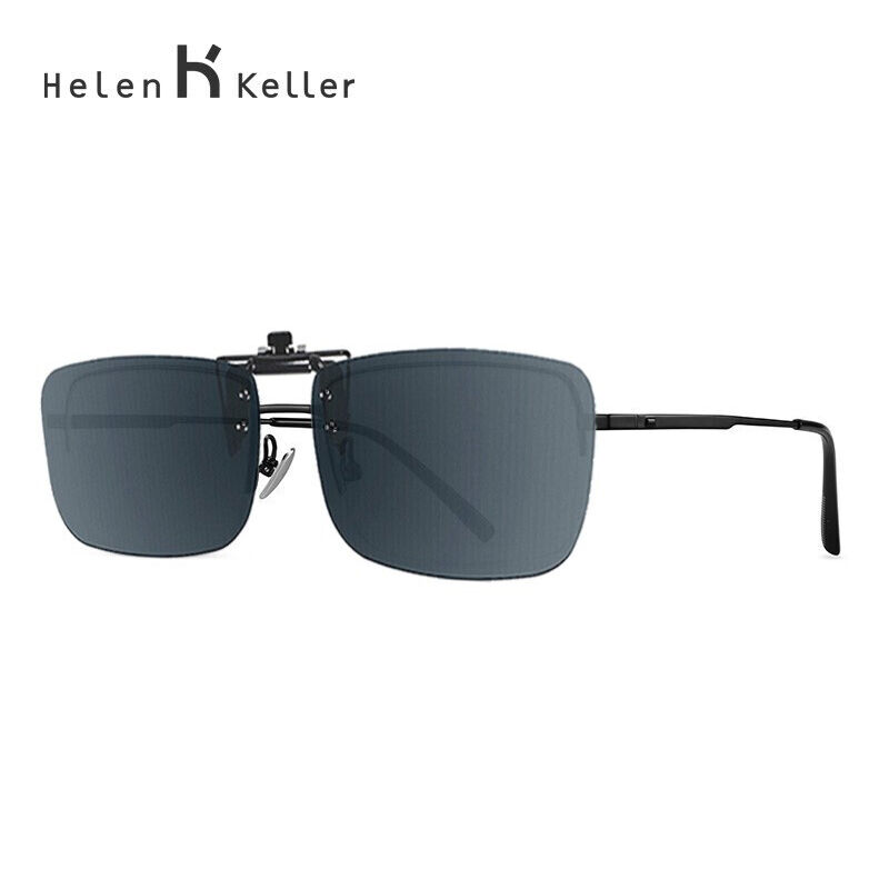 海伦凯勒眼镜夹片偏光镜男驾驶专用太阳镜夹片情侣款防晒夹片HP80 - 图3