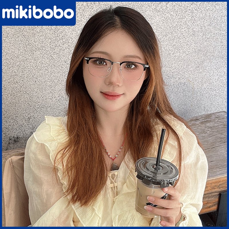 mikibobo近视镜框女眼镜近视女防蓝光辐射近视眼可配高度度数