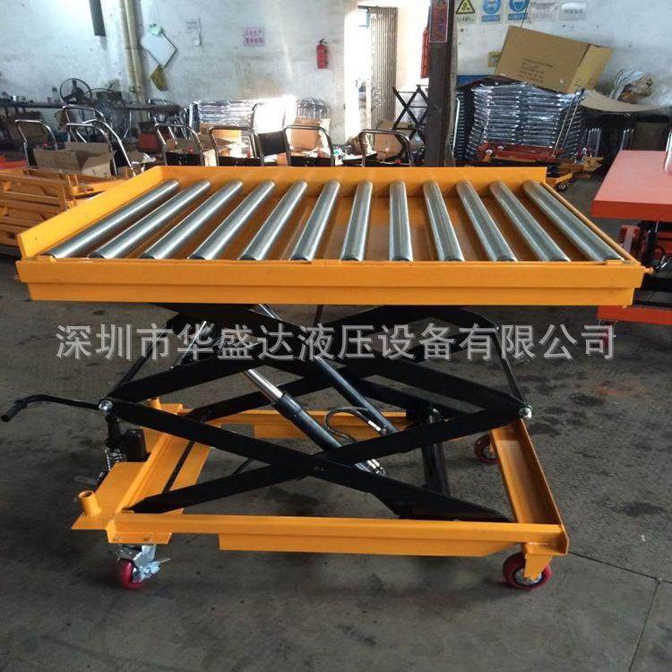 滚筒式手动平台车辊筒液压模具台车电动升降手推平台车,淘宝优惠券,粉丝福利购,淘宝优惠卷