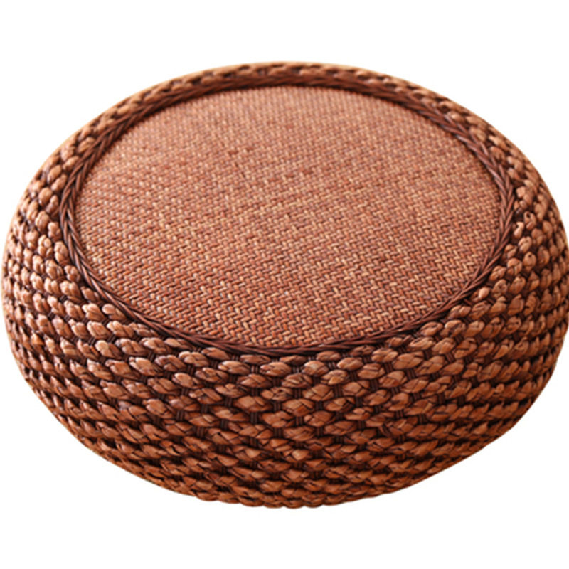Wholesale rattan futon cushion for meditation and worship, straw woven household thickened floor living room tatami bay window