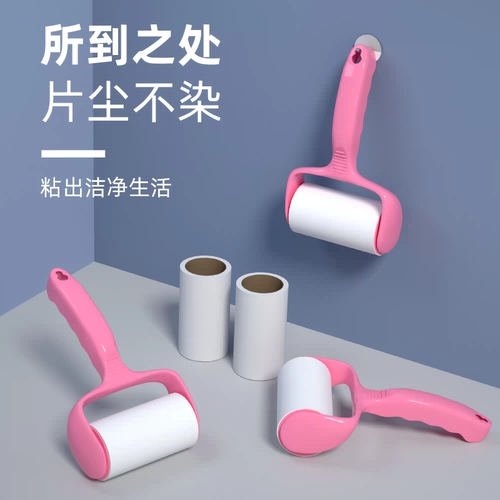 Липкий барабан с волосами может разорвать липкую пыльную бумагу ролику с щеткой.