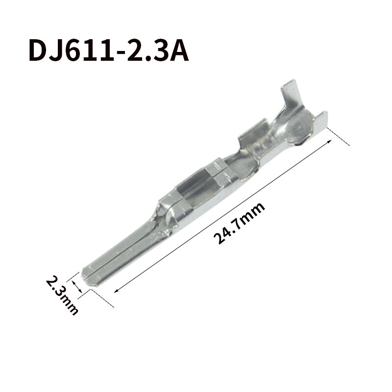 连接器插针 DJ611A-2.3A 汽车接插件散件端子/2.3系列插片镀锡 - 图0