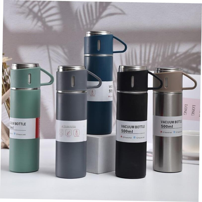 Hot Water Bottle500ML Stainless Steel Vacuum Flask Gift Set-图0