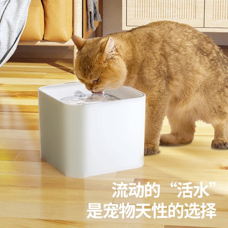 宠物流动饮水机自动循环过滤活水小猫咪饮水器大容量狗狗喝水器 - 图0