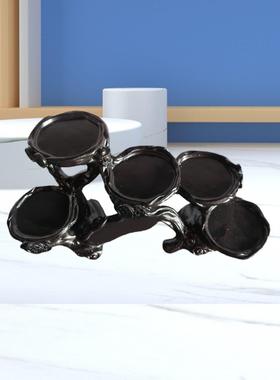 精品树脂仿木质展示架多肉植物陈列装饰支架小工艺品底座饰品摆台