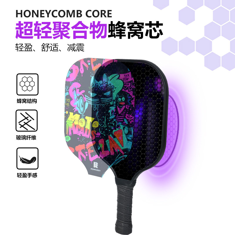 迪维斯匹克球拍初学者pickleball专业碳纤维儿童玻纤训练拍板全套