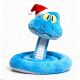 Blue snake plush doll pendant doll