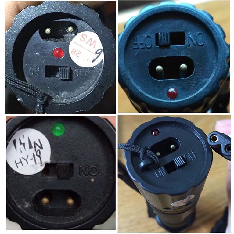 强光手电筒充电器线手电筒2孔电源线双两孔220V通用 - 图0