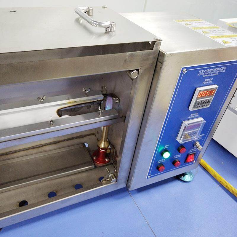 Automotive interior combustion test machine integrated chassis plastic material combustion instrument ready-made automatic ignition gas supply