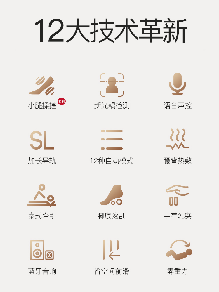 iRest/艾力斯特按摩椅家用全身多功能语音智能小腿揉搓太空舱S618