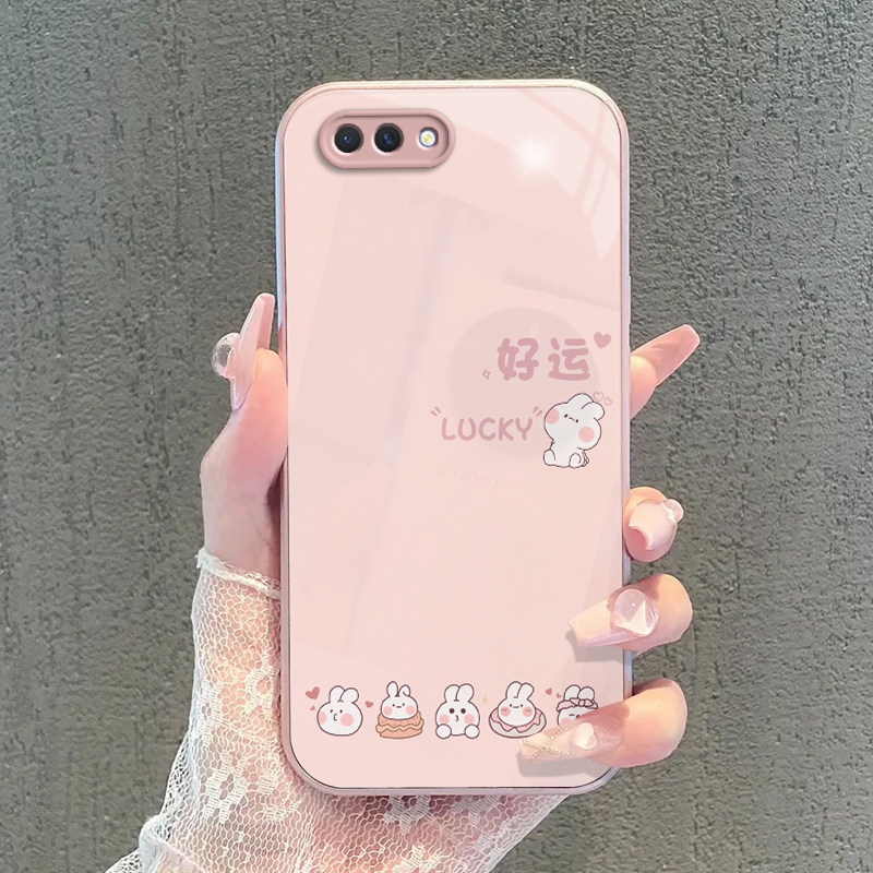 PBAM00手机壳PBBM30套PBAT新款OPPOPBBM玻璃PBAM啊OPPOPBAT全包边PBAMOO防摔OPPOPBAMOO男A5女OPPOA5好运兔子 - 图3