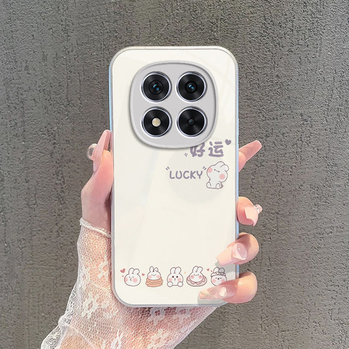 适用红米Note15Pro手机壳RedmiNote15十保护套Redmi小米新款液态硅胶全包防摔外壳RED加5G+115G男女好运兔子 - 图2