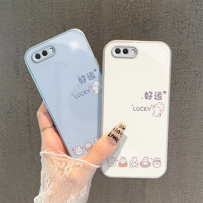 PBAM00手机壳PBBM30套PBAT新款OPPOPBBM玻璃PBAM啊OPPOPBAT全包边PBAMOO防摔OPPOPBAMOO男A5女OPPOA5好运兔子 - 图0