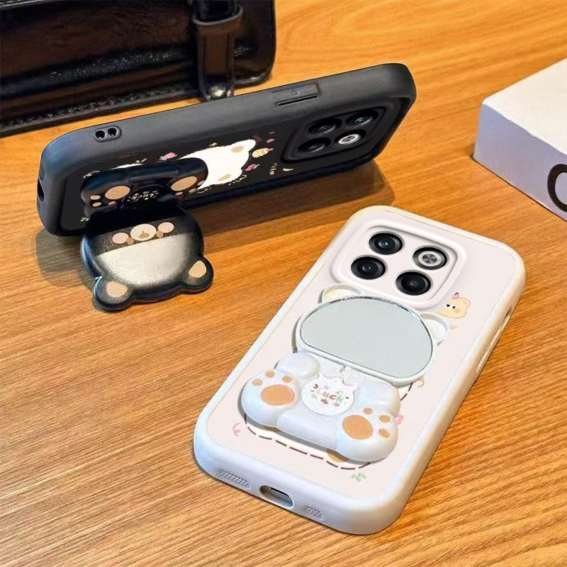 适用一加AcePro手机壳小熊支架ONEPlusAcePro保护套OPPO新款1加Ace十Pro硅胶软壳1+ACEPor全包防摔AECPor男女 - 图2