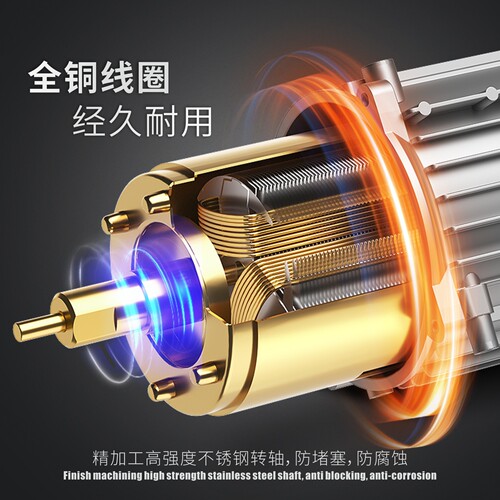 12V电动喷雾器水泵全铜电机自吸式隔膜泵2203/4200/5500型YJL配件 - 图2