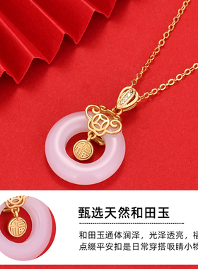 和田玉纯银锁骨链小众项链